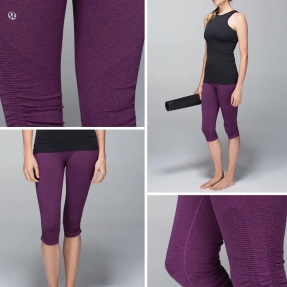 Lululemon Purple Cropped Leggings